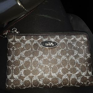 Coach Leather Wristlet